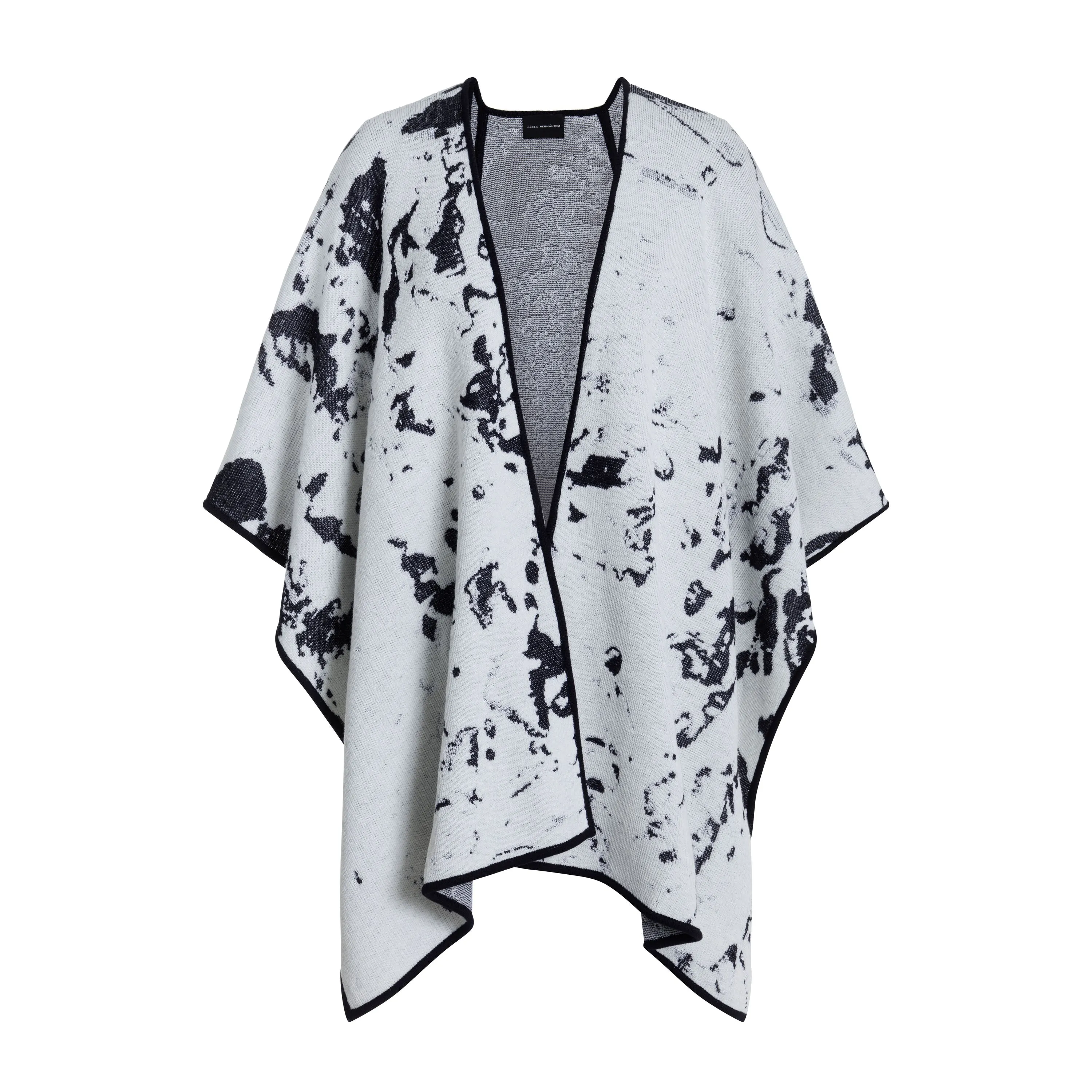White Knitted Poncho