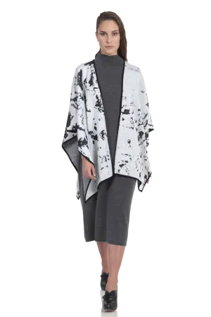 White Knitted Poncho