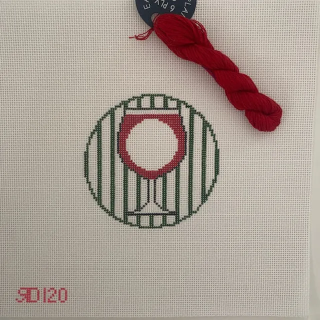 Wine Monogram Round