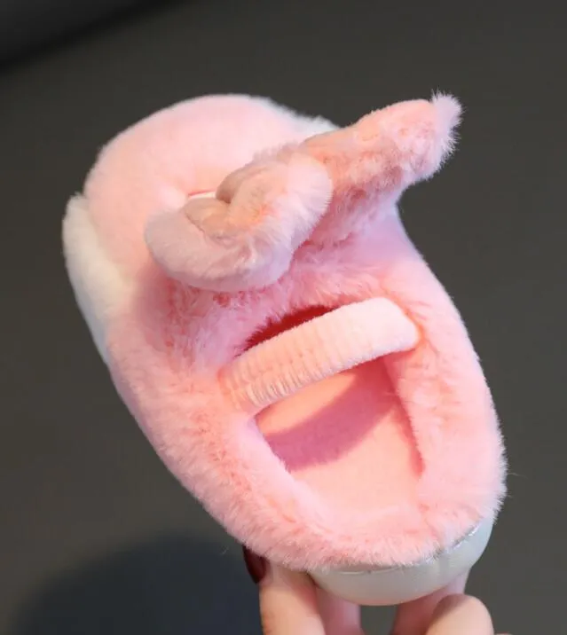 Winter Children Warm Non-slip Cotton Slippers