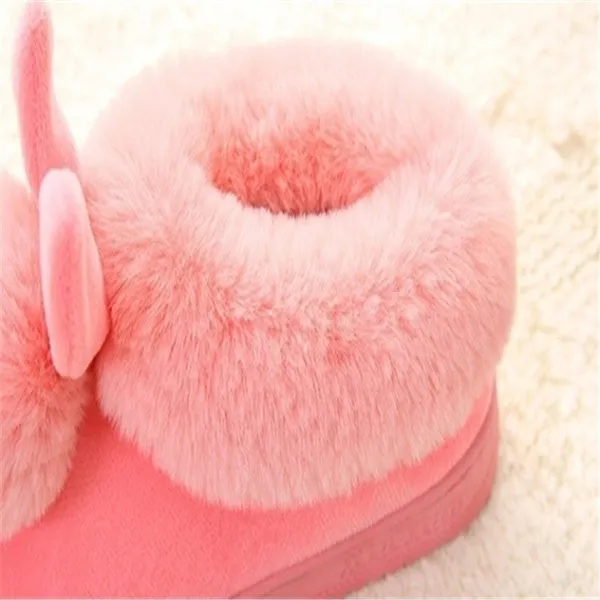 Winter Cute Rabbit Non-Slip Shoes Warm Cotton Shoes Thick Home Indoor Slippers
