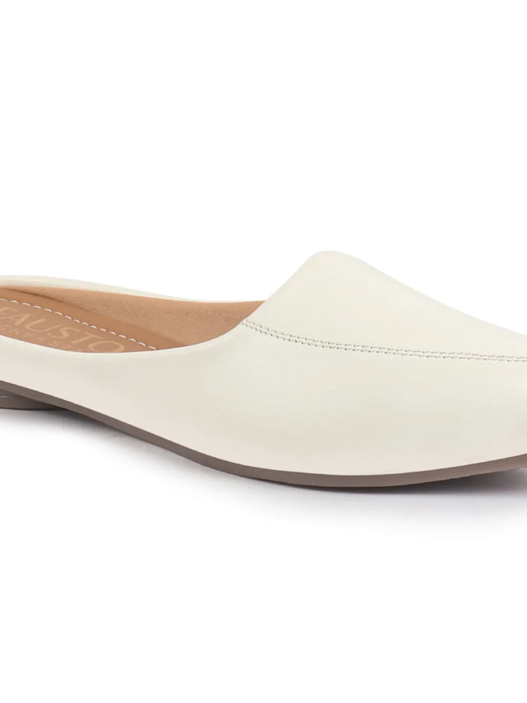 Women Back Open Slip On Mules Work And Casual Wear Loafer Flats Memory Cushioned Insole Slippers