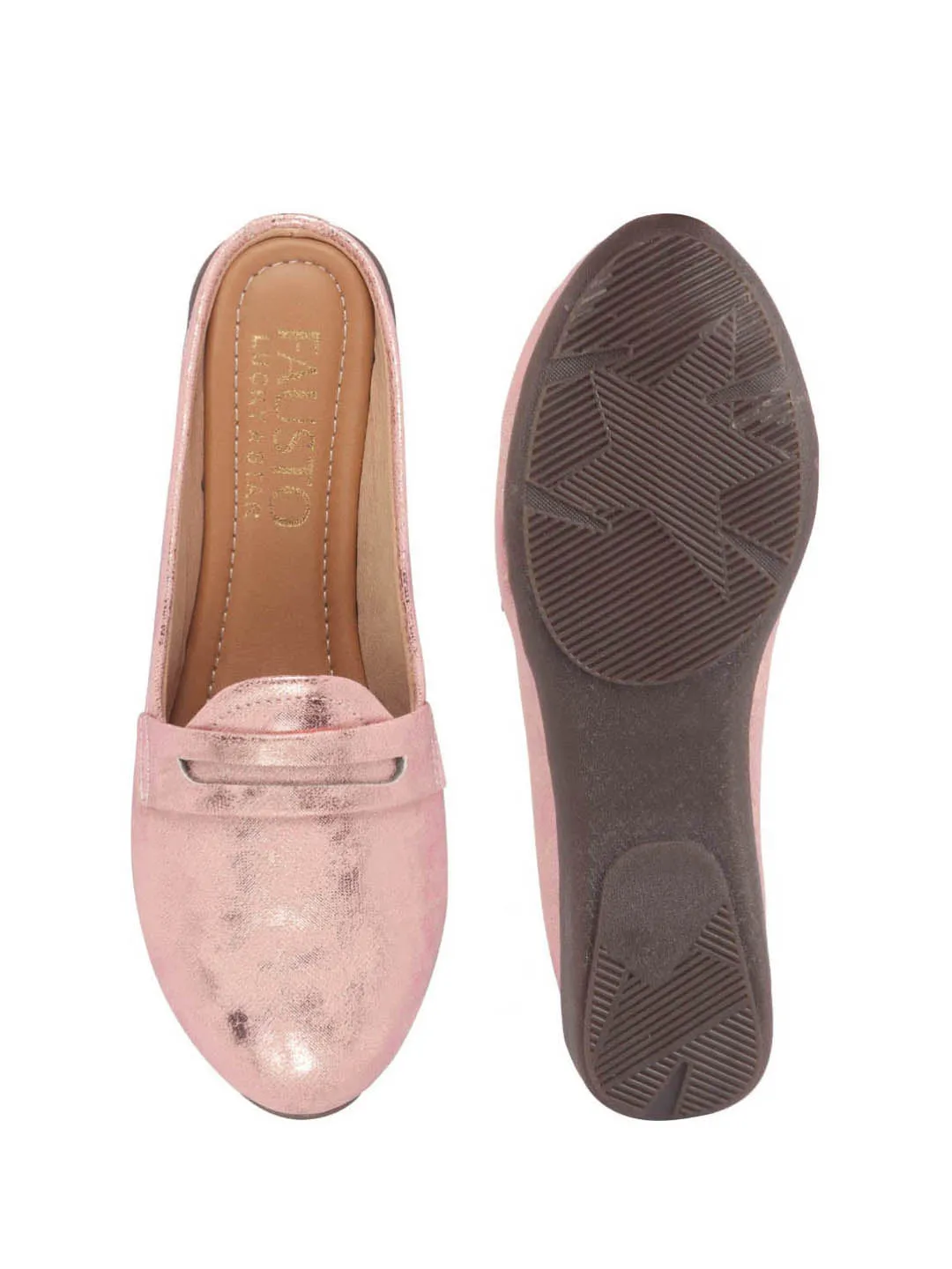 Women Party Wedge Mules Gilltery Shiny Backopen Loafers Travel Friendly Slip On Shoes Ethnic Sandals
