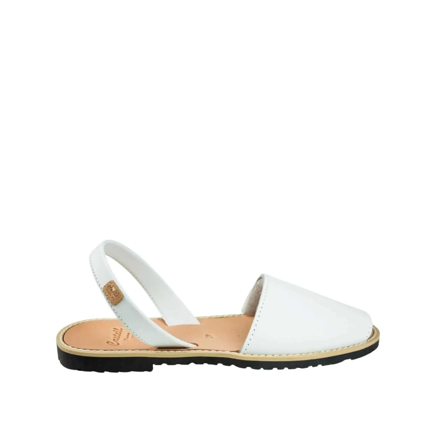Women Standard Basic Leather Menorcan Sandal With Open Toe - Madona 1056 Piel