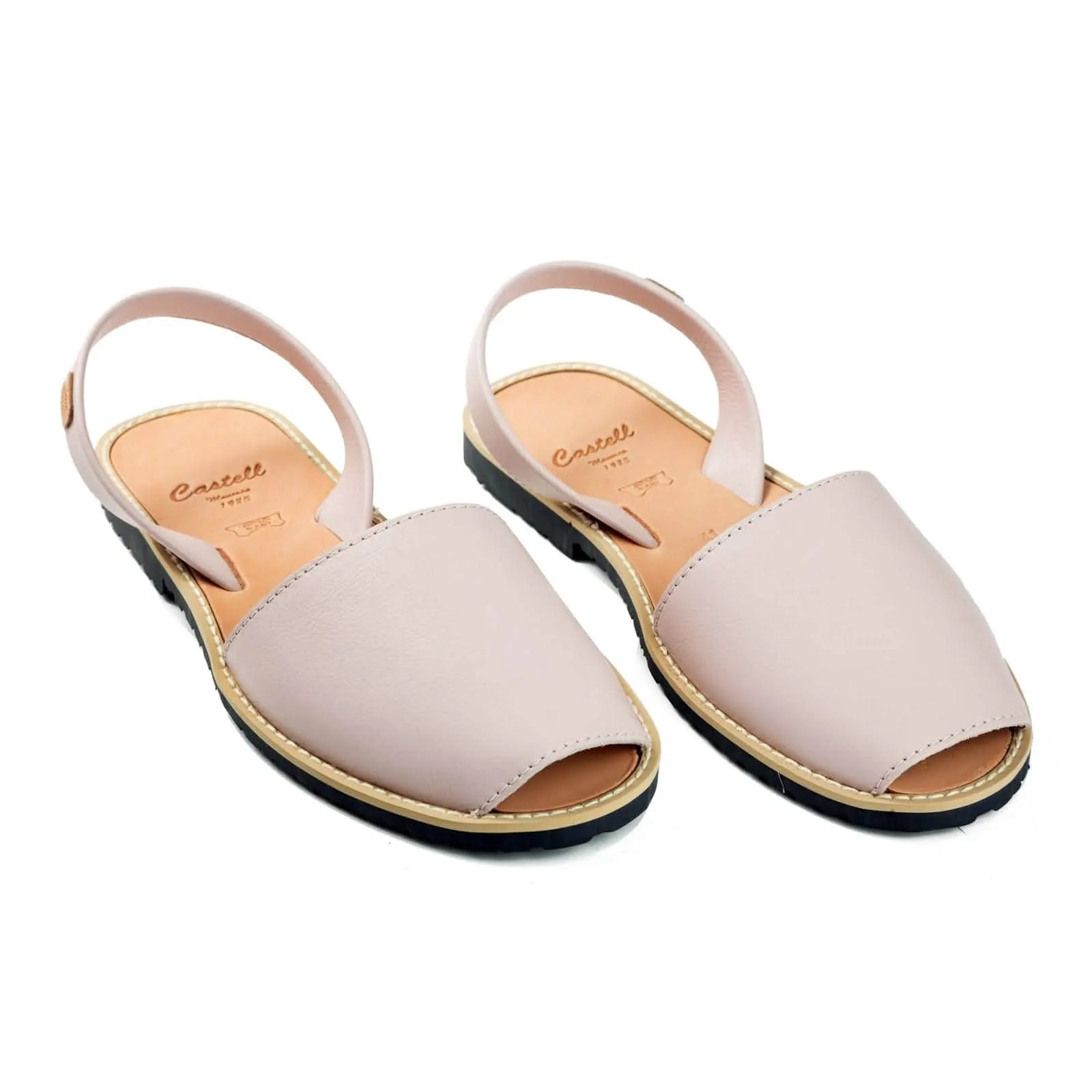 Women Standard Basic Leather Menorcan Sandal With Open Toe - Madona 1056 Piel